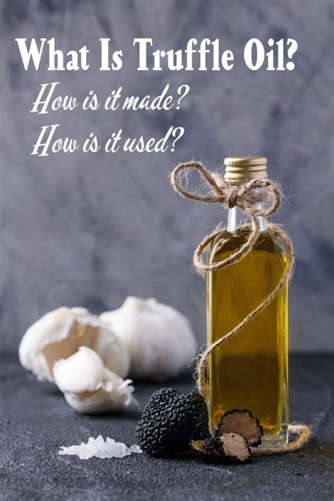 what is truffle oil used for.